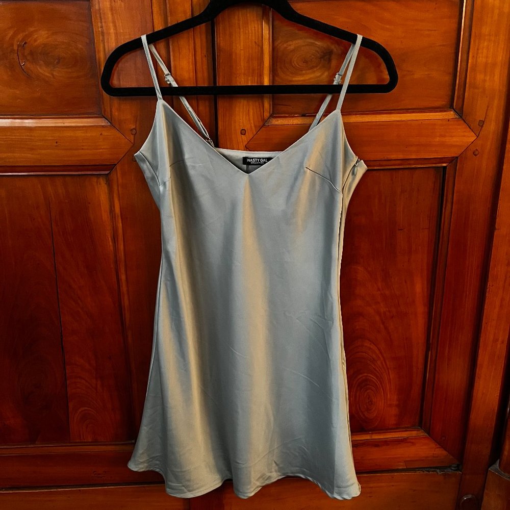 NastyGal satin mini dress